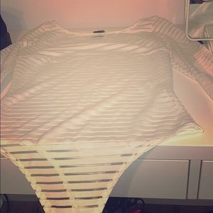 White mesh bodysuit